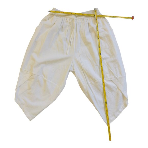 Capreze UnisexCapri Pants Casual Loose Yoga Beach 3/4 Shorts Elastic Waist - Picture 5 of 12